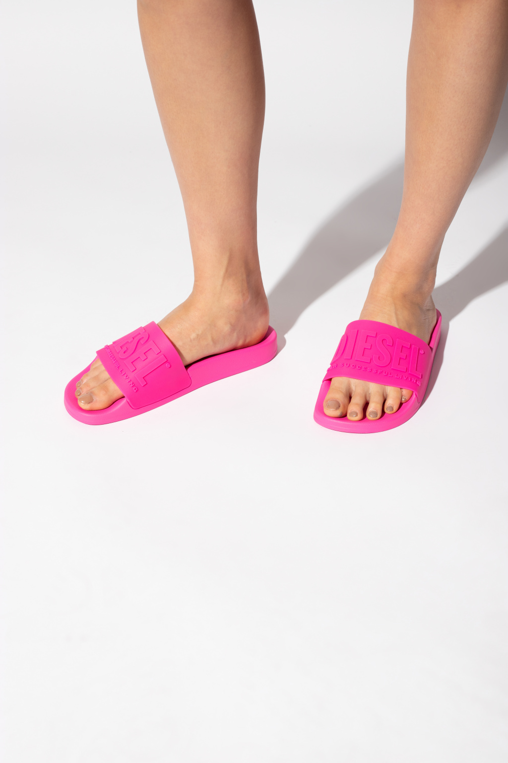 Diesel on sale slides pink